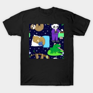 Bedtime Animals Print T-Shirt